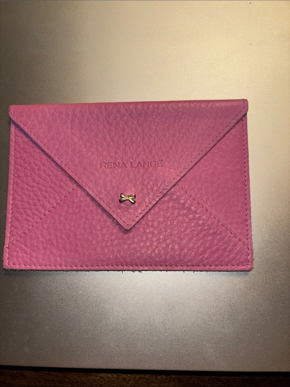 Rena Lange leather envelope